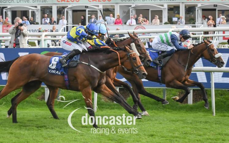 Coltrane winning the 2022 Doncaster Cup 